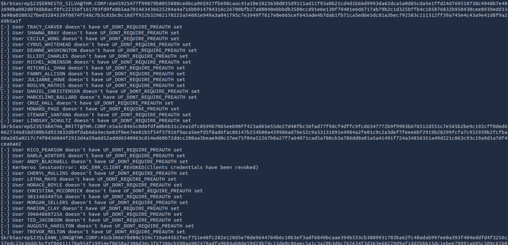 GetNPUsers 导出 AS-REP 哈希