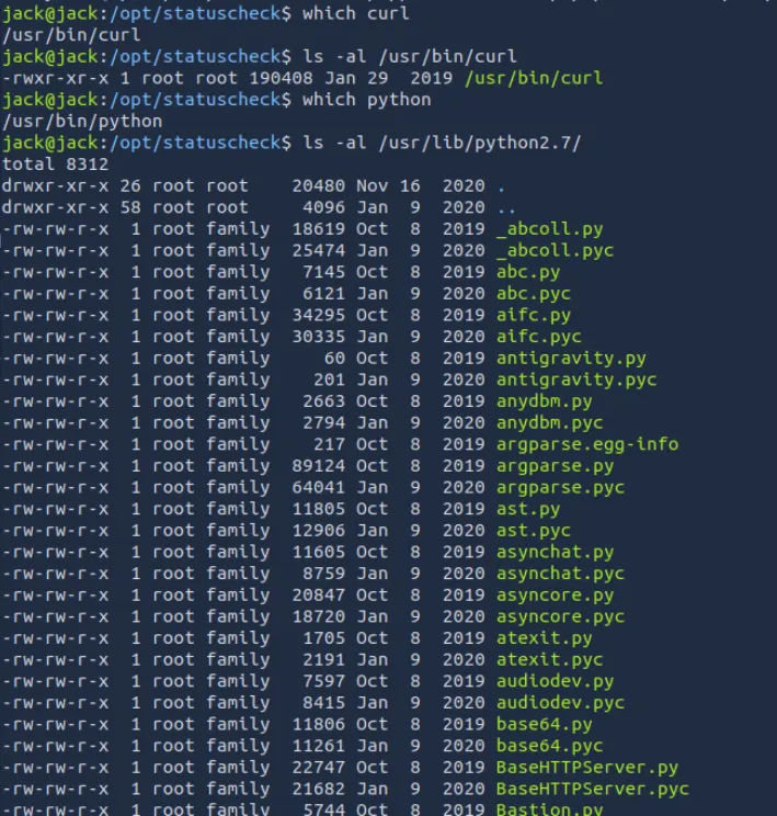 python2库文件检查