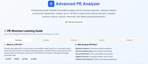 PE Analyzer Online